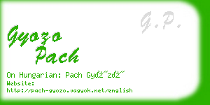 gyozo pach business card